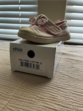chus Athena Baby Mary Jane Sneakers in Light Pink
